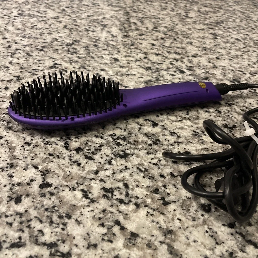 Tiri Professional Hot Smoothing System Hair Straightening‎ Brush Boysenberry